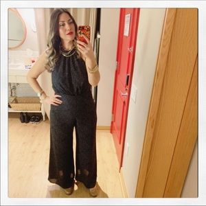 Express halter top jumpsuit w/ pants